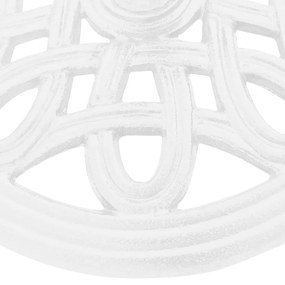 Βάση Ομπρέλας Λευκή 40 x 40 x 32 εκ. από Χυτοσίδηρο - Λευκό