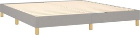 vidaXL Κρεβάτι Boxspring με Στρώμα Αν. Πράσινο 160x200εκ Υφασμάτινο