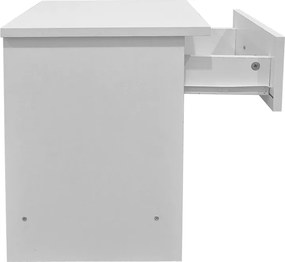 Κομοδίνο Bedy pakoworld λευκό 40x34x42εκ