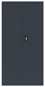 vidaXL Αρχειοθήκη Ανθρακί 90 x 40 x 180 εκ. Ατσάλινη