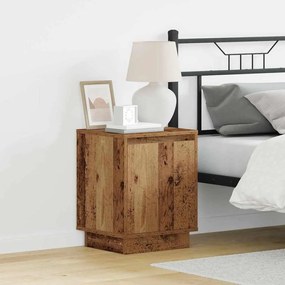 vidaXL Κομοδίνο με 2 pcs Παλαιό ξύλο 39 x 34.5 x 50 εκ.