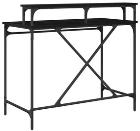 vidaXL Γραφείο Μαύρη Οξυά 100 x 50 x 90 cm Επεξεργασμένο ξύλο