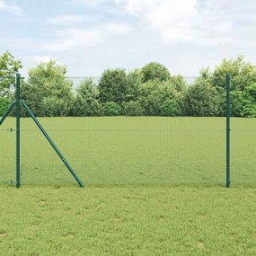 vidaXL Συγκολλητός φράχτης από σύρμα Πράσινο