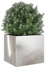 vidaXL Ζαρντινιέρα Ασημί 32 x 30 x 29 εκ. από Ανοξείδωτο Ατσάλι