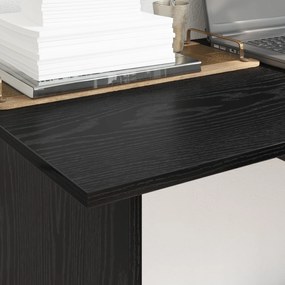 vidaXL Γραφείο Μαύρη δρυς 100 x 50 x 76 εκ. Επεξεργασμένο ξύλο