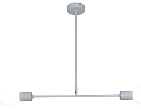Φωτιστικό Οροφής - Ράγα Δίφωτη Led HL-3525-2 77-3807 Rodney White Homelighting Metal