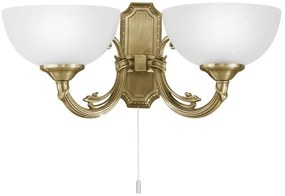 Απλίκα τοίχου SAVOY μπρονζέ δίφωτη 82752 Eglo-82752-Μπρονζέ 82752