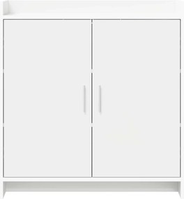 vidaXL Πλαϊνό γραφείο Λευκό 72 x 36 x 80 εκ. Επεξεργασμένο Ξύλο