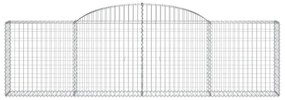 vidaXL Συρματοκιβώτια Τοξωτά 11 τεμ. 300x30x80/100 εκ. Γαλβαν. Ατσάλι