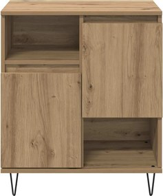 vidaXL Πλαϊνό γραφείο Artisan Oak 60 x 35 x 70 cm