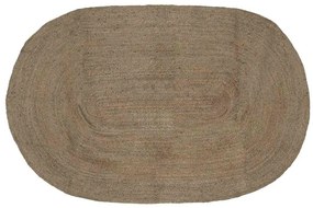 vidaXL Χαλιά χώρου Ωοειδής Γκρι 152 x 245 εκ Γιούτα