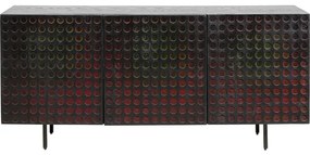 Μπουφές Click Clack Ξύλο Μαύρος 160x38x75 εκ - Μαύρο
