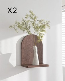 Ράφι Τοίχου Καρυδί NALOL 16x9x26