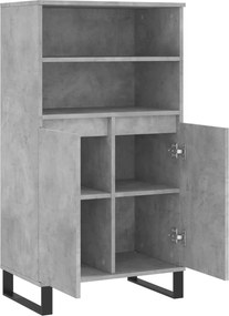 vidaXL Ντουλάπι Γκρι σκυροδέματος 60x36x110 εκ. από Επεξεργασμένο Ξύλο