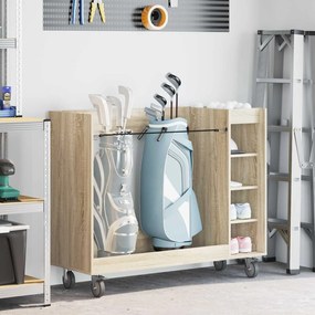 vidaXL Ντουλάπι Γκολφ με τροχούς Δρύς Sonoma 120 x 45 x 98 εκ