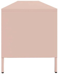 ντουλάπι τηλεόρασης vidaXL Ροζ 202x39x43,5 cm Ατσάλι ψυχρής έλασης