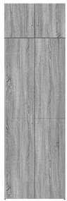 vidaXL Ραφιέρα με Ντουλάπια Γκρι Sonoma 70x42,5x225 εκ. Επεξ. Ξύλο