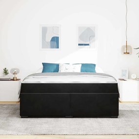 vidaXL Σκελετός Κρεβατιού Άλλο Μαύρο 180 x 200 cm Βελούδο
