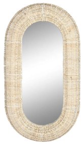 Τοίχο καθρέφτη Home ESPRIT Φυσικό 68 x 7,5 x 128 cm 69 x 8,5 x 128,5 cm