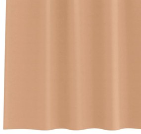 vidaXL Κουρτίνες με κουρτίνες 2 pcs Ανοιχτό καφέ 140x140cm Πολυεστέρας