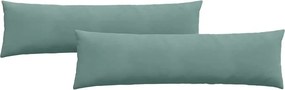 vidaXL Μαξιλάρι Καναπέ 2 pcs Θαλασσί 145 x 40 εκ. Υφασμάτινο Κορντουρά