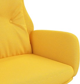 vidaXL Πολυθρόνα Relax Κίτρινο Μουσταρδί Υφασμάτινη