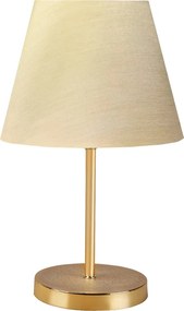 Επιτραπέζιο φωτιστικό PWL-1074 pakoworld Ε27 μπεζ-χρυσό Φ22x37εκ