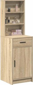 vidaXL Highboard Δρύς Sonoma 40 x 40,5 x 135 εκ. Επεξεργασμένο ξύλο