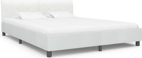 VidaXL Πλαίσιο Κρεβατιού Λευκό 180 x 200 εκ. από Συνθετικό Δέρμα