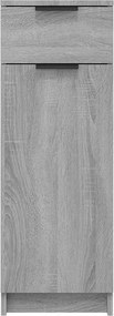 vidaXL Ντουλάπι Μπάνιου Γκρι Sonoma 32x34x90 εκ. Επεξεργασμένο Ξύλο