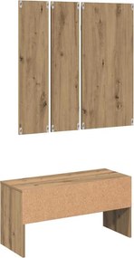 vidaXL σετ επίπλων διαδρόμου Artisan Oak Engineered Wood