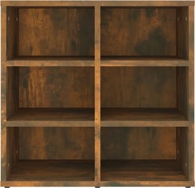 vidaXL Παπουτσοθήκη Καπνιστή Δρυς 52,5 x 30 x 50 εκ.