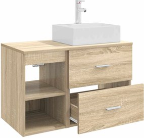 vidaXL Σετ Επίπλων Μπάνιου 2 pcs Sonoma Δρυς Επεξεργασμένο Ξύλο