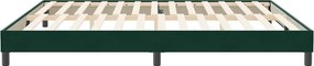 vidaXL Κρεβάτι Boxspring χωρίς Στρώμα Σκούρο Πράσινο 200x210εκ