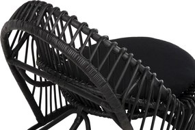 ΠΟΛΥΘΡΟΝΑ ENTROPY HM9840.03 ΦΥΣΙΚΟ RATTAN ΜΕ ΜΑΞΙΛΑΡΙ-ΜΑΥΡΟ 80x97x85Υεκ.