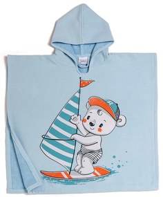 Πόντσο Θαλάσσης Παιδικό Surfer Light Blue Melinen