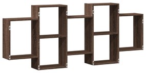 vidaXL Ραφιέρα Τοίχου Καφέ Δρυς 159x18x65 εκ. από Επεξεργασμένο Ξύλο
