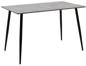 Τραπέζι Cuba 127-000083 120x80x76cm Grey Cement-Black