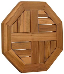 vidaXL Επιφάνεια Τραπεζιού Οκτάγωνη 40x40x2,5 εκ. Μασίφ Ξύλο Teak