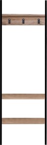 Έπιπλο Εισόδου Μαύρο GRUCROR 60x26x180