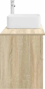 vidaXL Σετ Επίπλων Μπάνιου 2 pcs Sonoma Δρυς Επεξεργασμένο Ξύλο