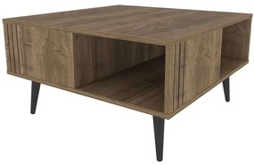 Τραπέζι Σαλονιού Ronas 322RTC1211 89,6x89,6x46,5cm Walnut