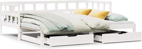 vidaXL Καναπές Κρεβάτι Συρόμενος Χωρίς Στρώμα 90x190 εκ. &amp; Συρτάρια