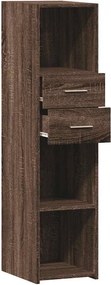 vidaXL Ντουλάπι Καφέ Δρυς 30x42,5x124 εκ. από Επεξεργασμένο Ξύλο