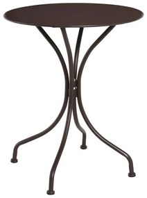 PARK Τραπέζι Μέταλλο Βαφή Sand Brown  Φ60cm H.70cm Ε5170,3