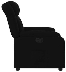 vidaXL Πολυθρόνα Ανακλινόμενη Μαύρη Υφασμάτινη