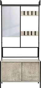 Έπιπλο Εισόδου Με Καθρέφτη (80x35x172) Spitishop Nobile Cement