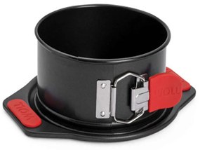 Φόρμα Κέικ Αντικολλητική Λυόμενη Let's Bake! WB17 14x7cm Black-Red Woll Ατσάλι, Αλουμίνιο