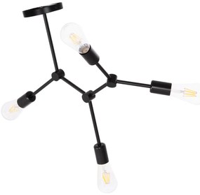 Κρεμαστό φωτιστικό οροφής LIGHTY C7405.11 Τετράφωτο Μέταλλο Μαύρο 57x5x52Υ εκ. 57x5x52 εκ.