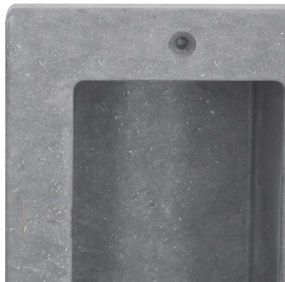 vidaXL Ράφι Ντουζιέρας με 2 Τμήματα Γκρι Ματ 41 x 51 x 10 εκ.